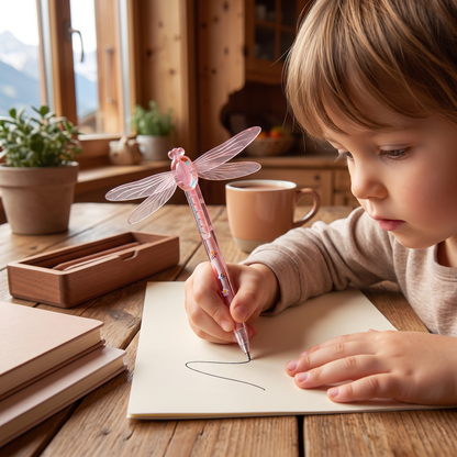 Magischer Gelstift mit Libellenflügeln