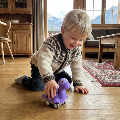 Press-&-Go-Dinoautos – Rollende Dinosaurier-Spielzeugautos für Kinder