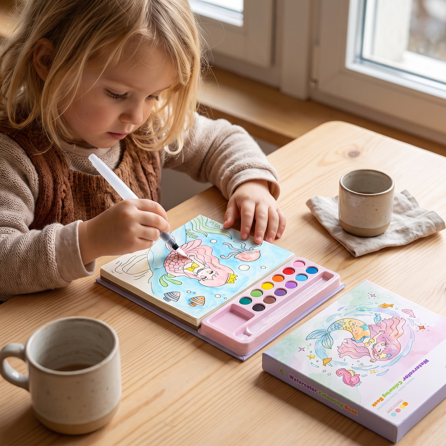 Alles-in-einem Aquarell-Malbuch