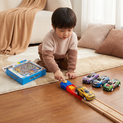 Auto Katapult Rennspiel Set