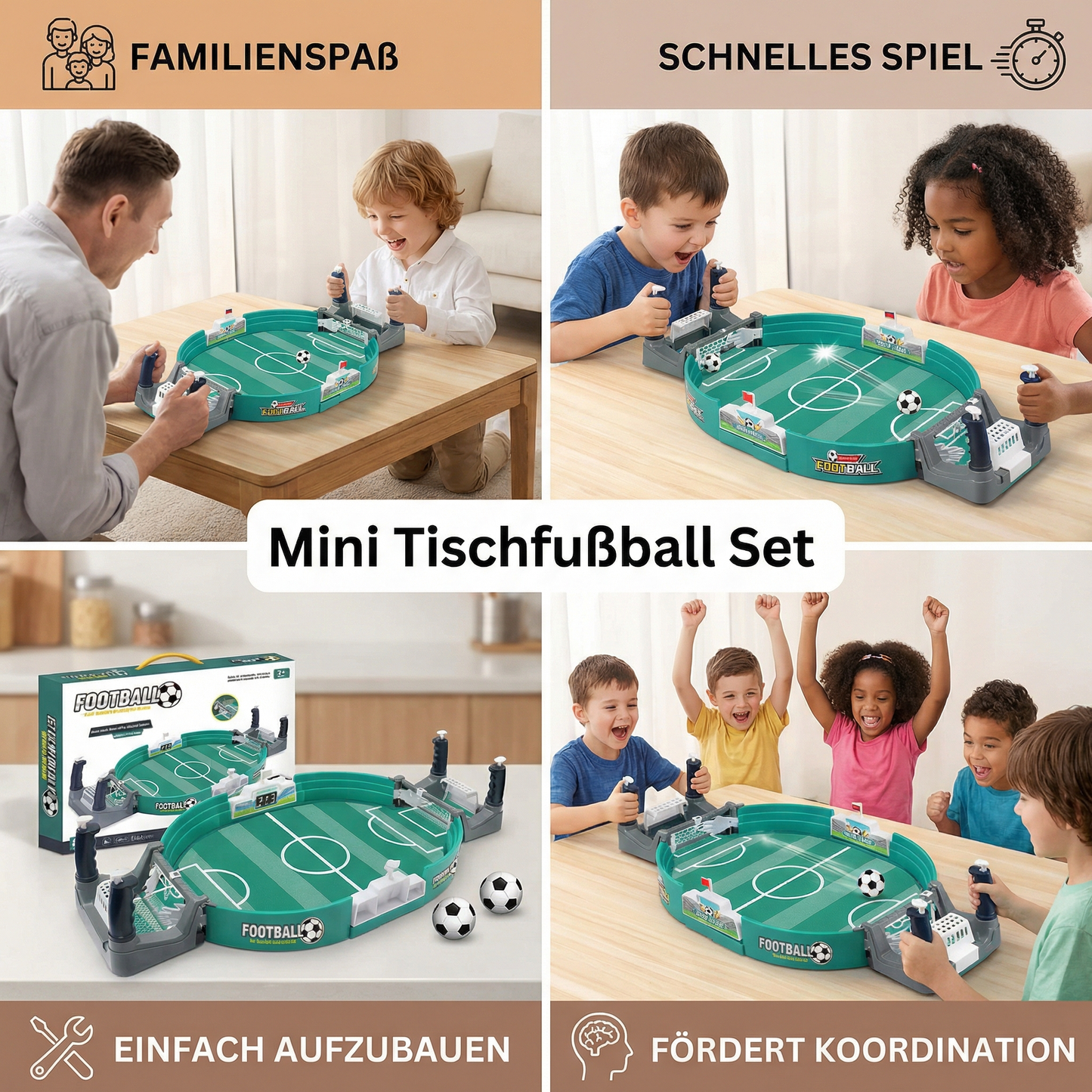 Mini Tischfußball Set