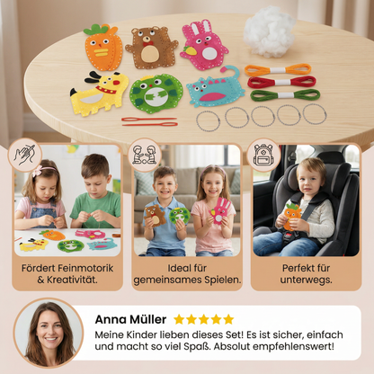 Sicheres Filz Tier Set Zum Selber Nähen