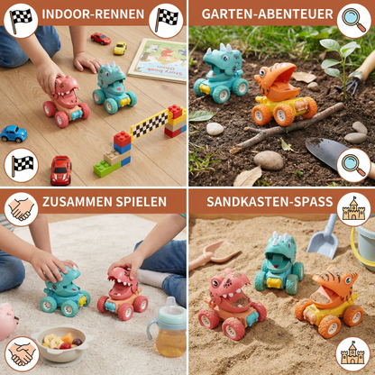 PUSH & DRIVE DINO MONSTERTRUCKS