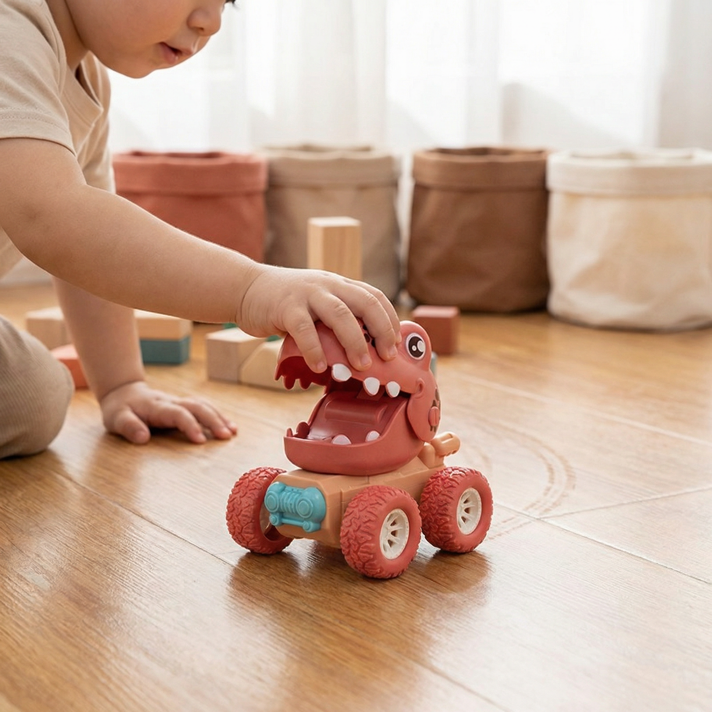 PUSH & DRIVE DINO MONSTERTRUCKS