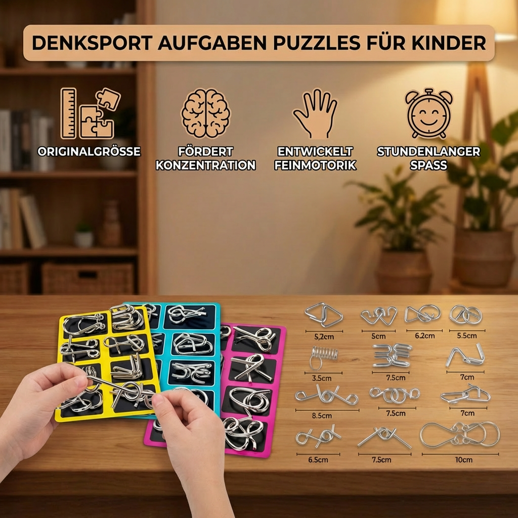 Denksport Aufgaben Puzzles für Kinder