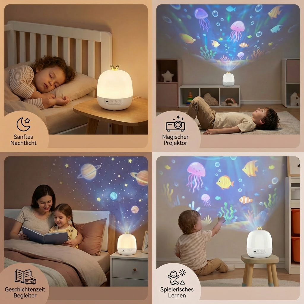 2in1 Kinder Nachtlicht und Projektor