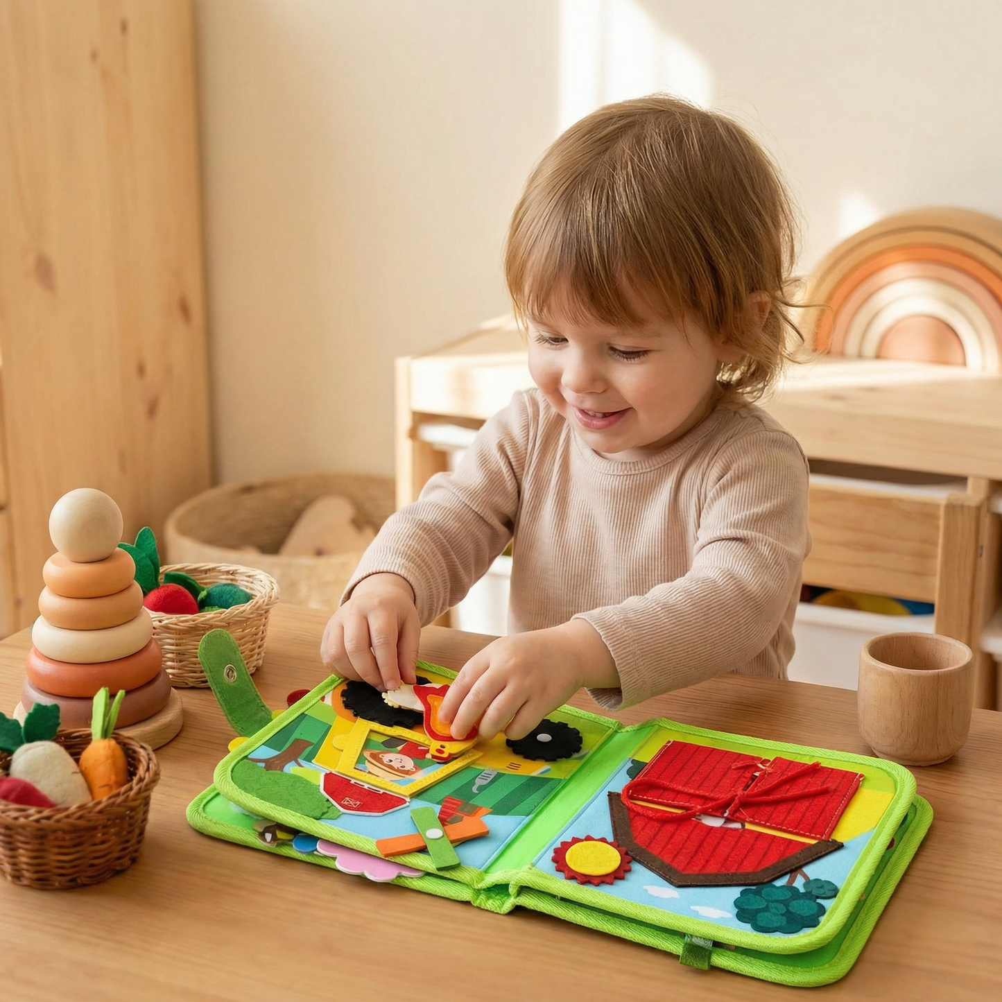Pädagogisches Montessori Farm Geschichten Buch