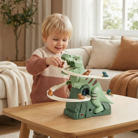 Dino Rutsche Achterbahn Spaß