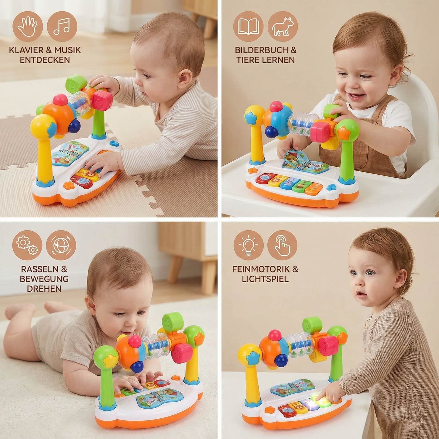 Musikalisches 5in1 Lernspielzeug für Babys