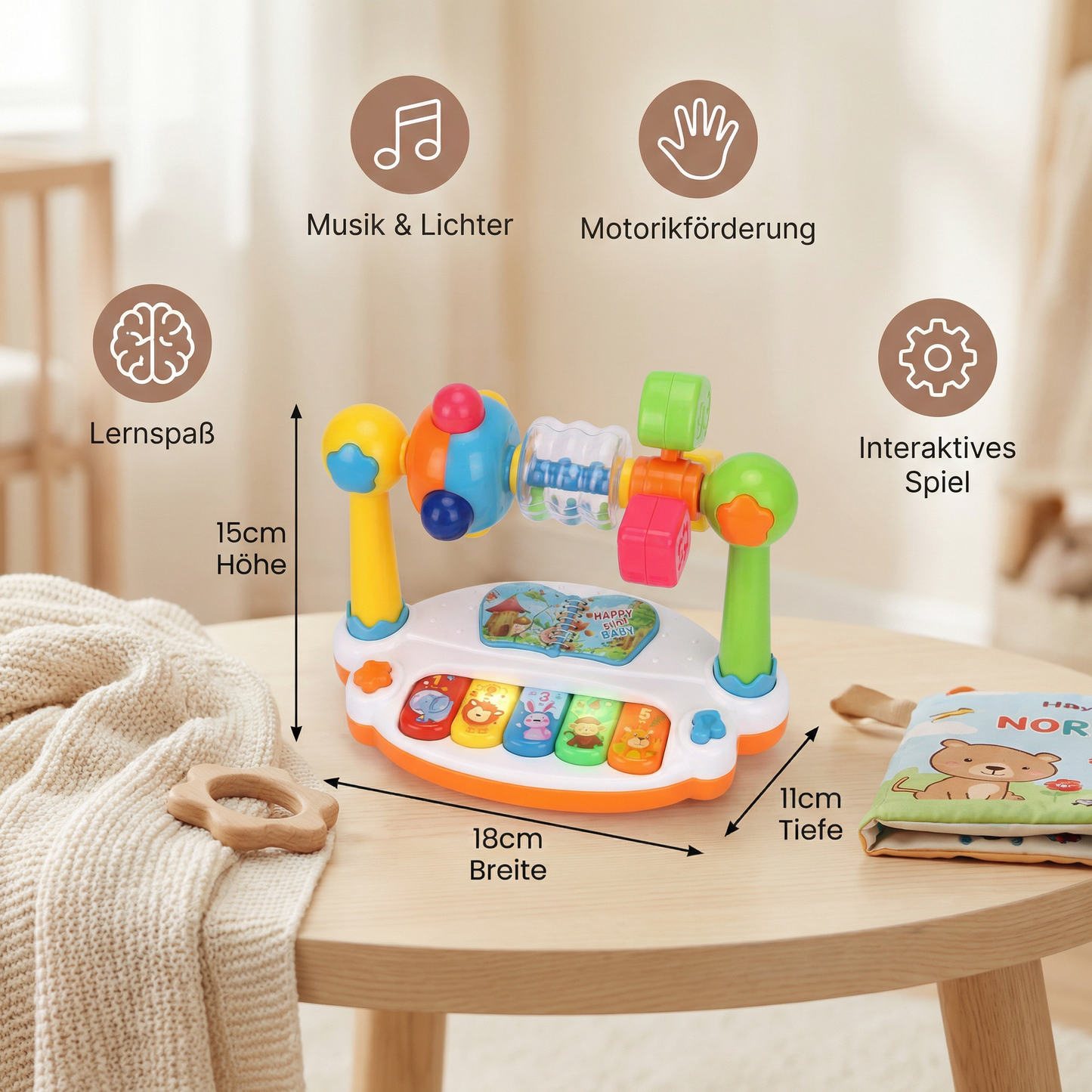 Musikalisches 5in1 Lernspielzeug für Babys