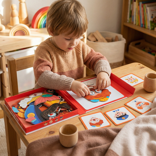 Pädagogisches Gesichtsausdruck Lern Puzzle für Kinder