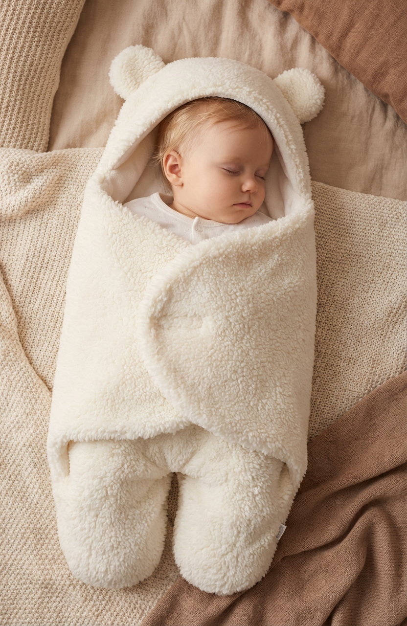 Baby Decke und Schlafanzug im Bärendesign