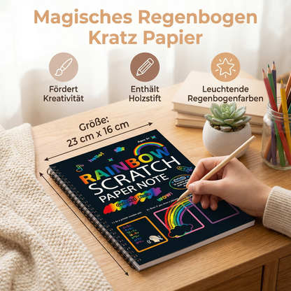 Magisches Regenbogen Kratz Papier