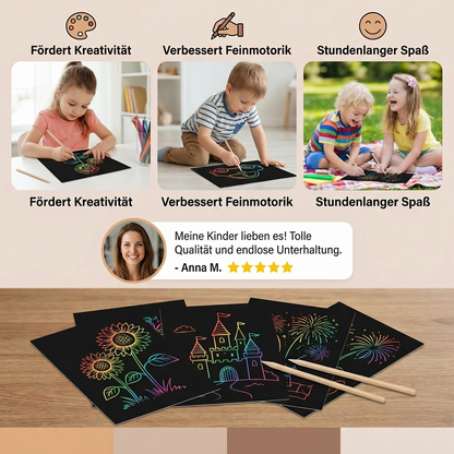 Magisches Regenbogen Kratz Papier