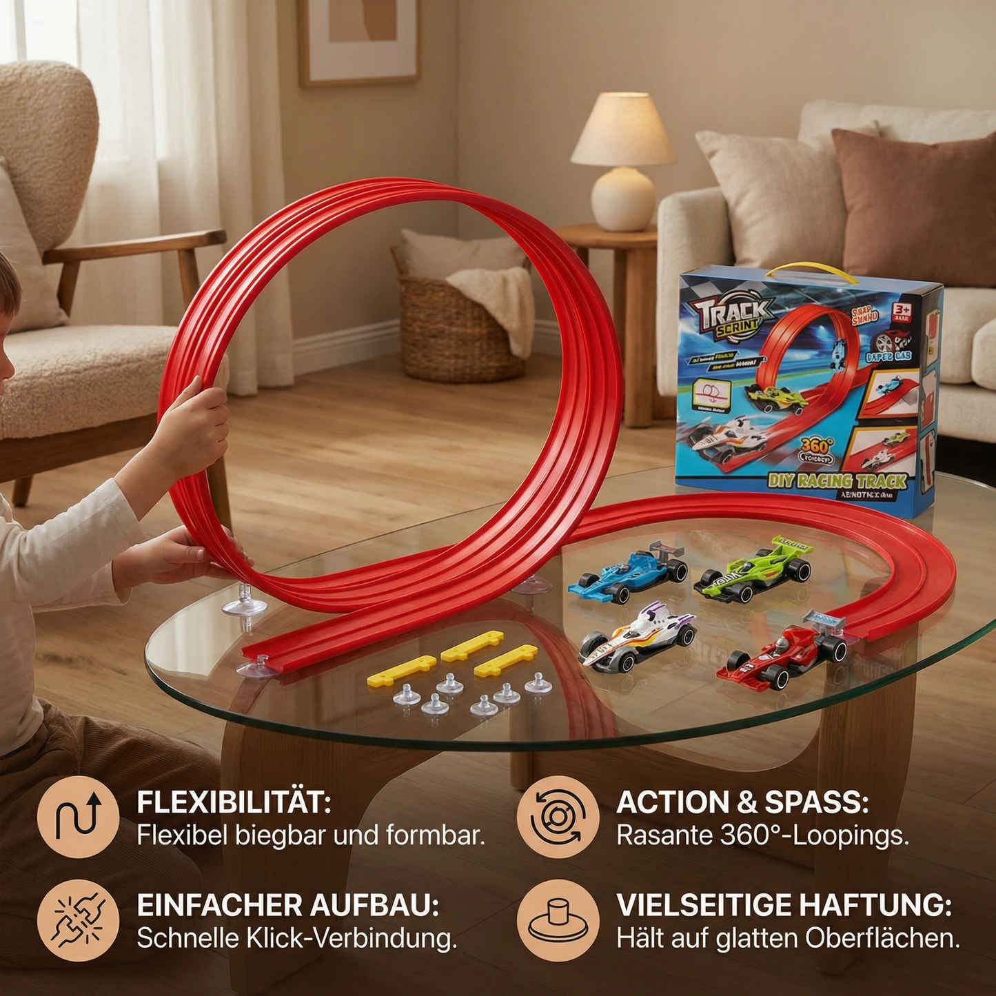 Flexibel Einsetzbares Rennstrecken Set