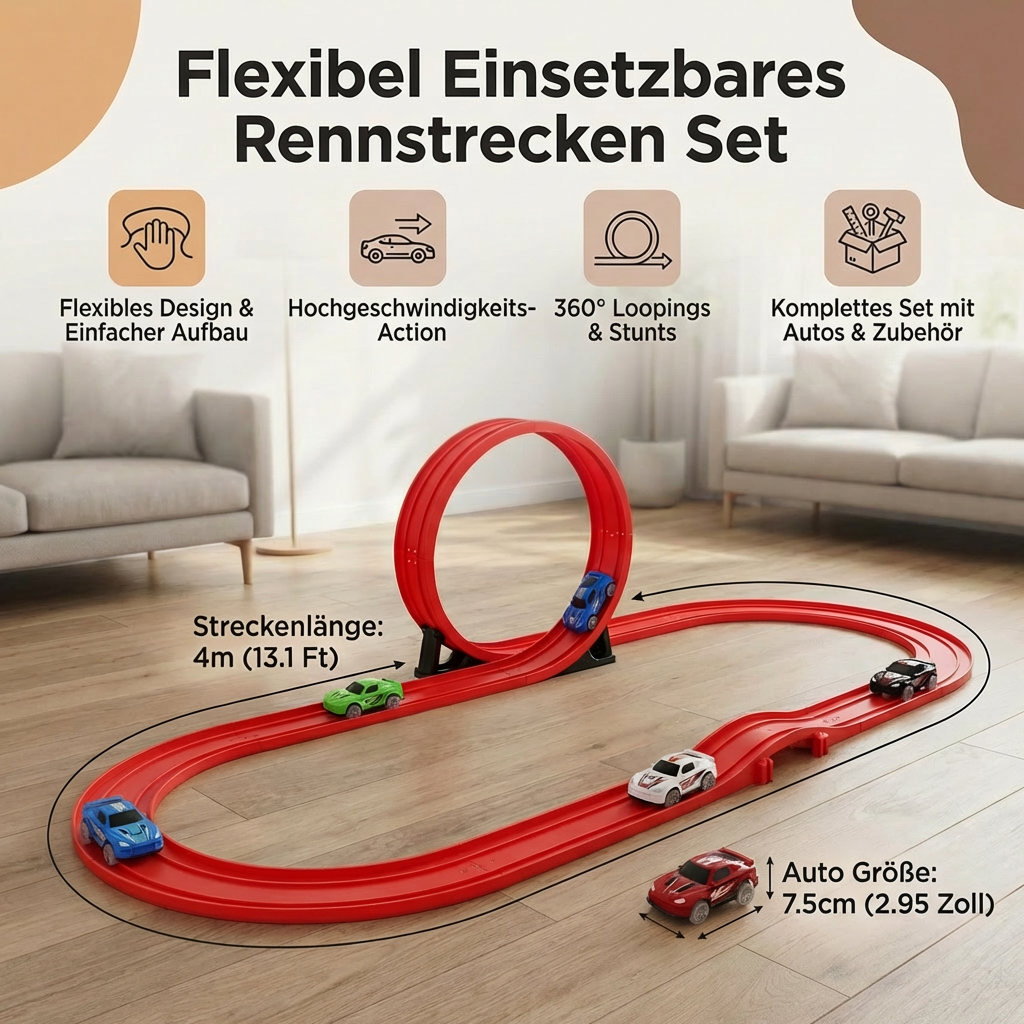 Flexibel Einsetzbares Rennstrecken Set