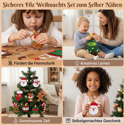 Sicheres Filz Weihnachts Set zum Selber Nähen