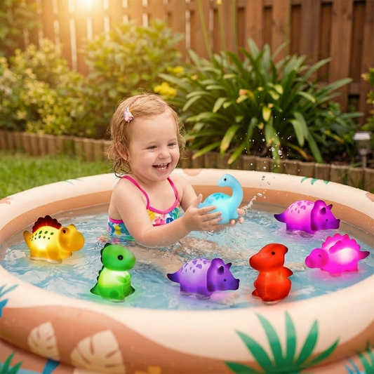 Leuchtendes Bade Dinosaurier Spielzeug