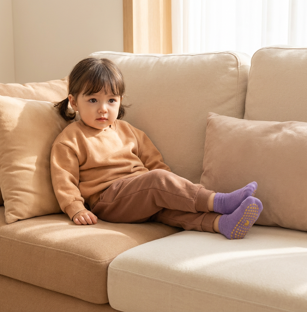 Sichere Anti-Rutsch Socken Schuhe für Kinder