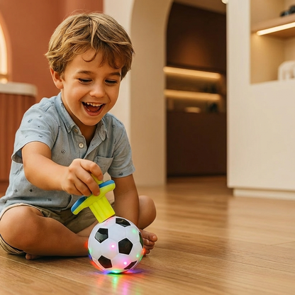 Leuchtender LED Fußball Kreisel
