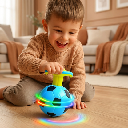 Leuchtender LED Fußball Kreisel