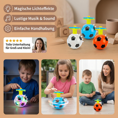 Leuchtender LED Fußball Kreisel
