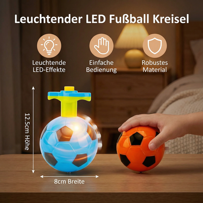 Leuchtender LED Fußball Kreisel