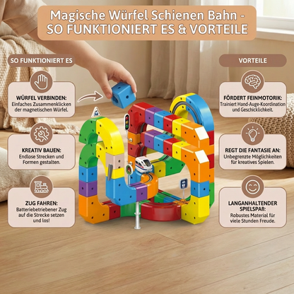 Magische Würfel Schienen Bahn Kinderspielzeug