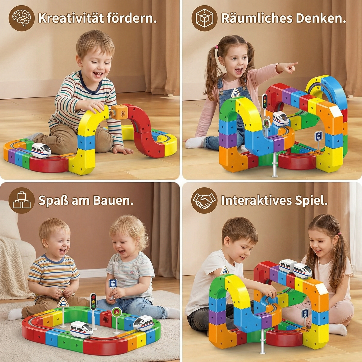 Magische Würfel Schienen Bahn Kinderspielzeug