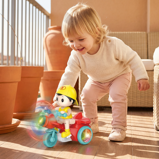 Leuchtendes Musik Kinder Stunt Roller Spielzeug