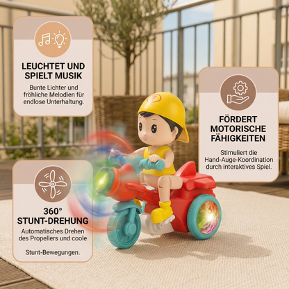 Leuchtendes Musik Kinder Stunt Roller Spielzeug