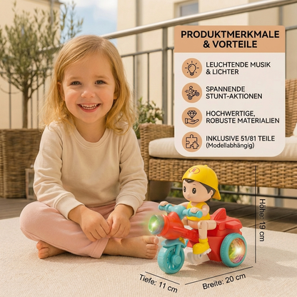 Leuchtendes Musik Kinder Stunt Roller Spielzeug