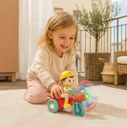 Leuchtendes Musik Kinder Stunt Roller Spielzeug