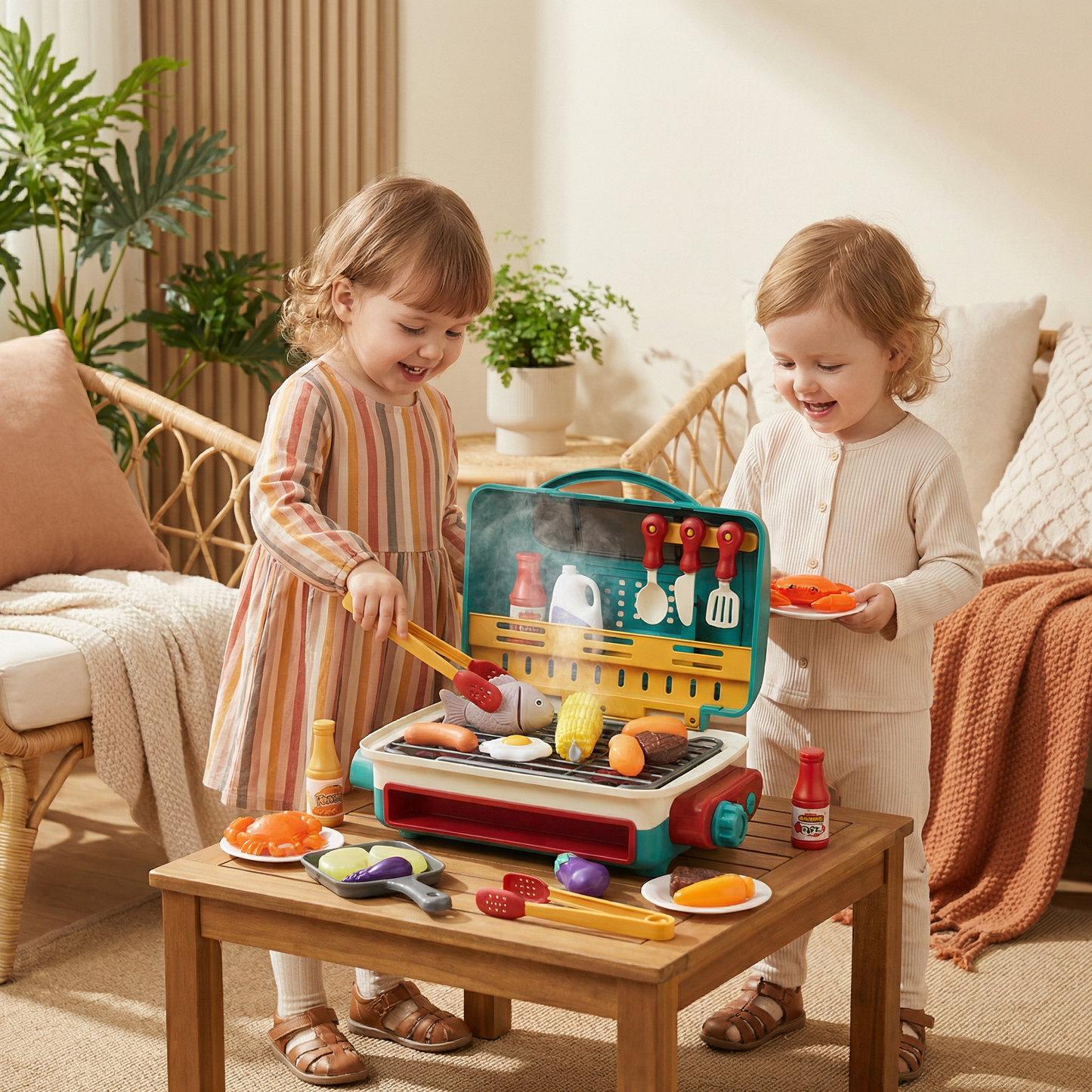 Mein erster BBQ-Grill – Kinderküche mit Rauch-Effekt und farbwechselnden Lebensmittel