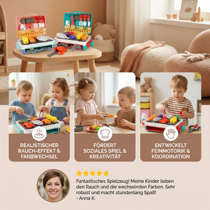Mein erster BBQ-Grill – Kinderküche mit Rauch-Effekt und farbwechselnden Lebensmittel