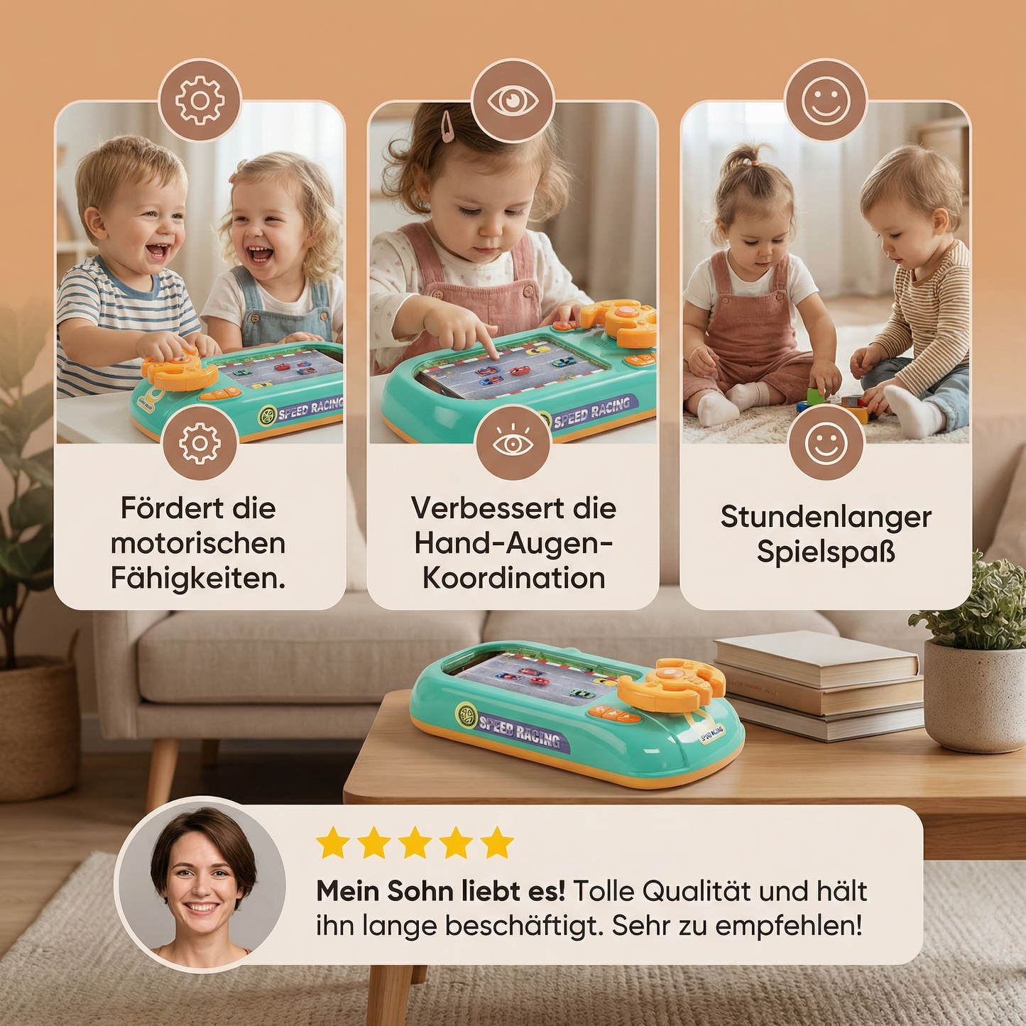 Abenteuer Rennspiel Box für Kinder