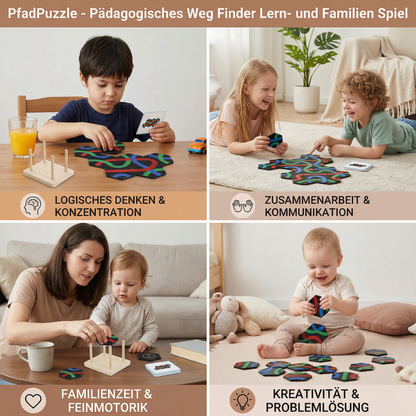 PfadPuzzle - Pädagogisches Weg Finder Lern- und Familien Spiel