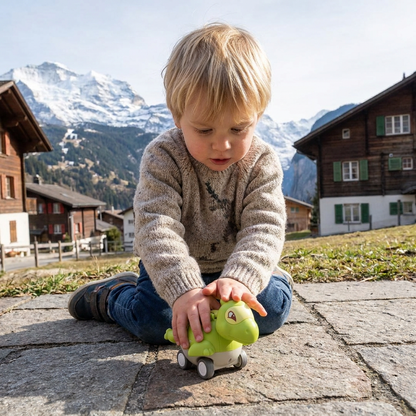 Press-&-Go-Dinoautos – Rollende Dinosaurier-Spielzeugautos für Kinder